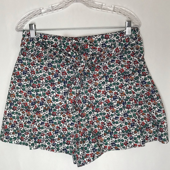 🔥4/25 J. Crew Floral Print Tie-Waist Shorts - Picture 2 of 7